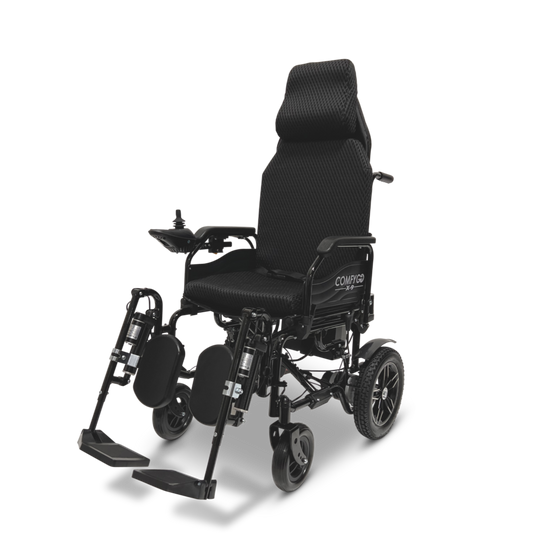 ComfyGo X-9 Electric Wheelchair with Backrest Recline and Leg Rest Control
